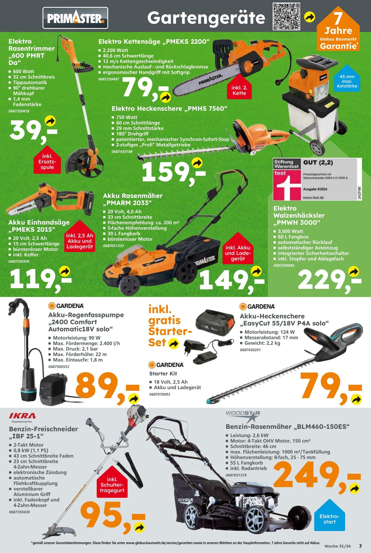 Prospekt Globus Baumarkt 26.07.2026 - 01.08.2026