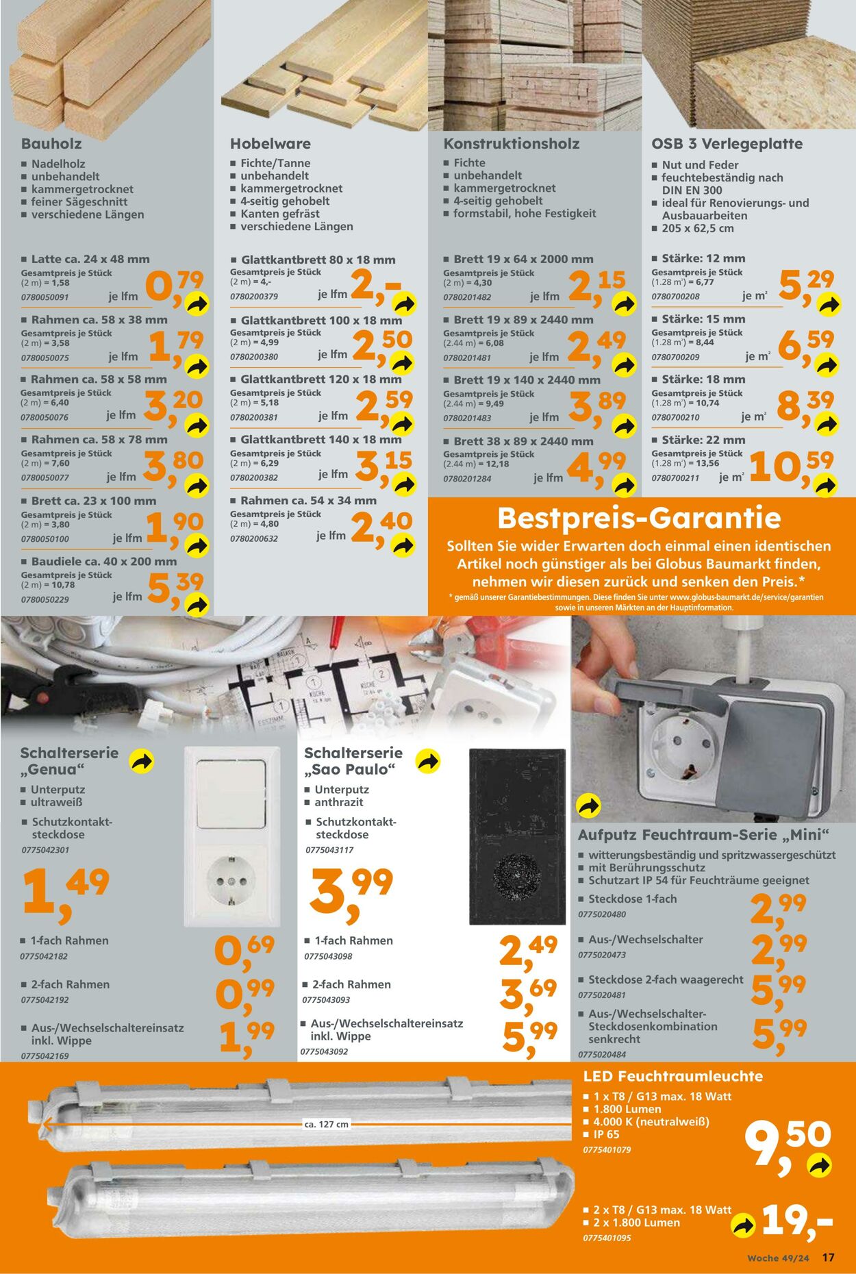 Prospekt Globus Baumarkt 01.12.2024 - 07.12.2024