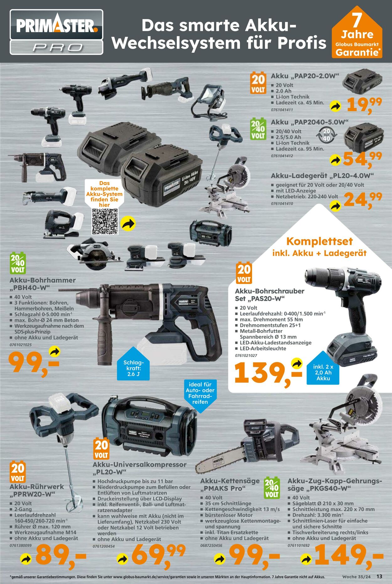 Prospekt Globus Baumarkt 25.08.2024 - 31.08.2024