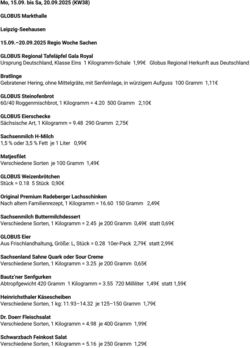 Prospekt Globus 15.09.2025 - 20.09.2025