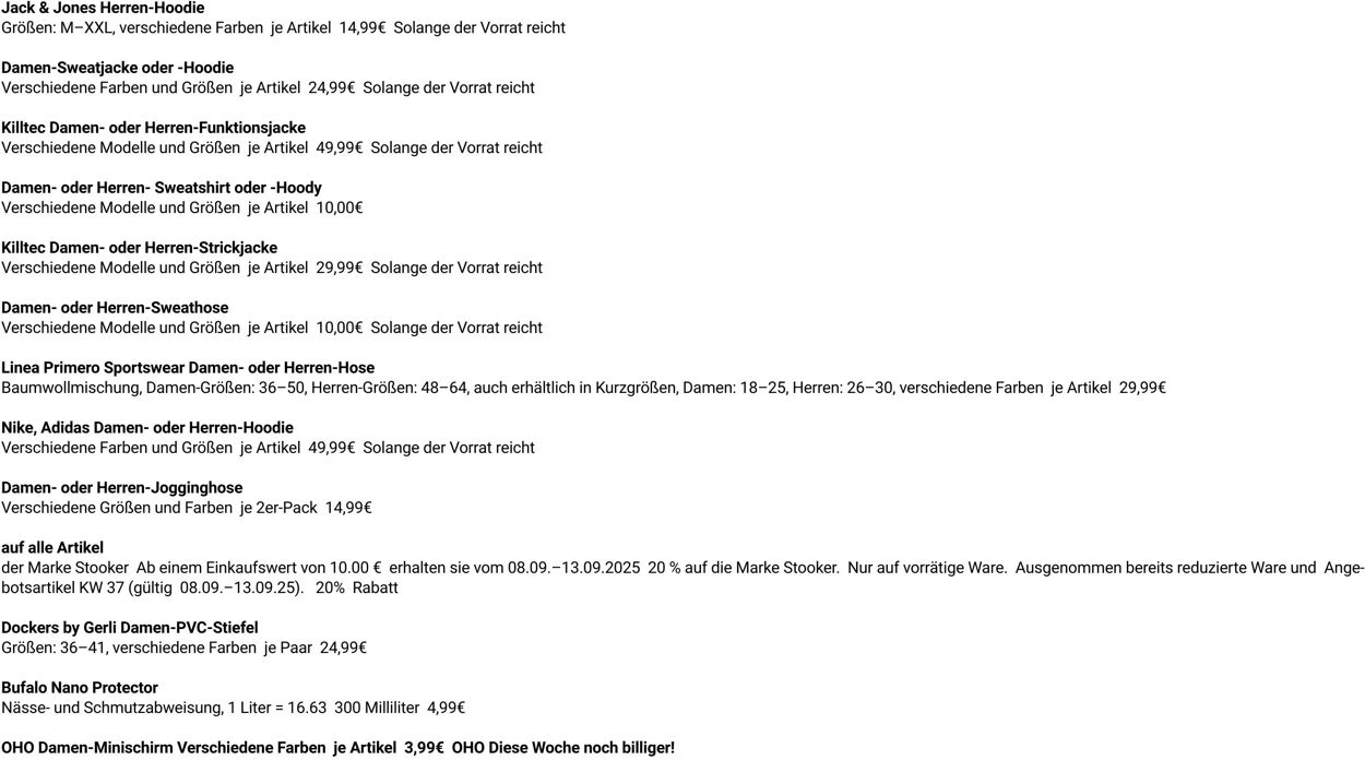 Prospekt Globus 08.09.2025 - 13.09.2025