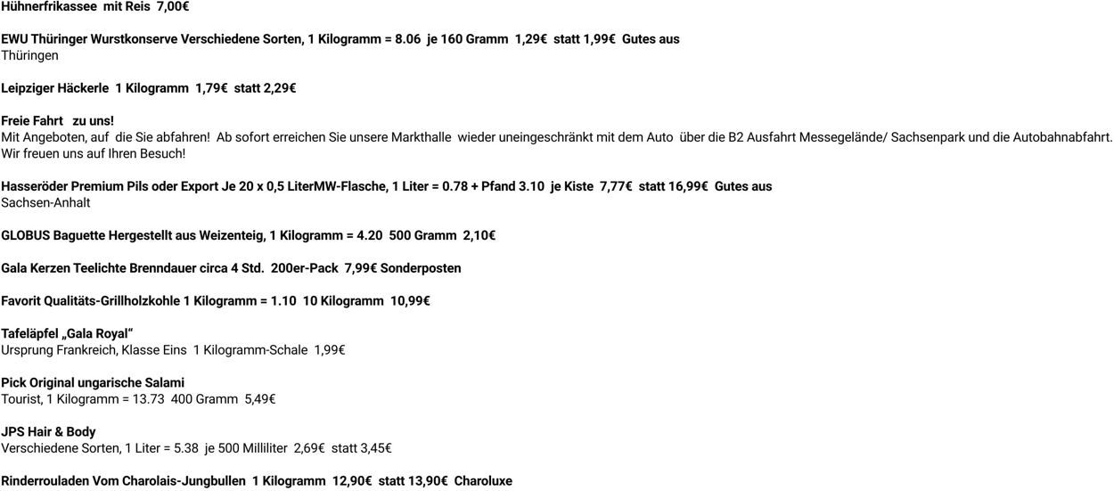 Prospekt Globus 08.09.2025 - 13.09.2025