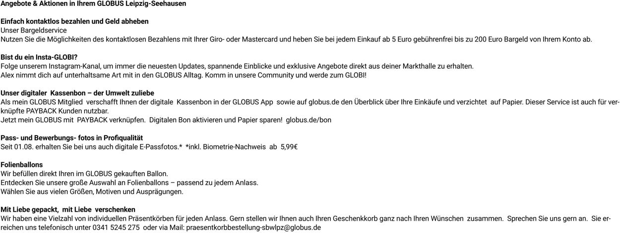 Prospekt Globus 22.09.2025 - 27.09.2025