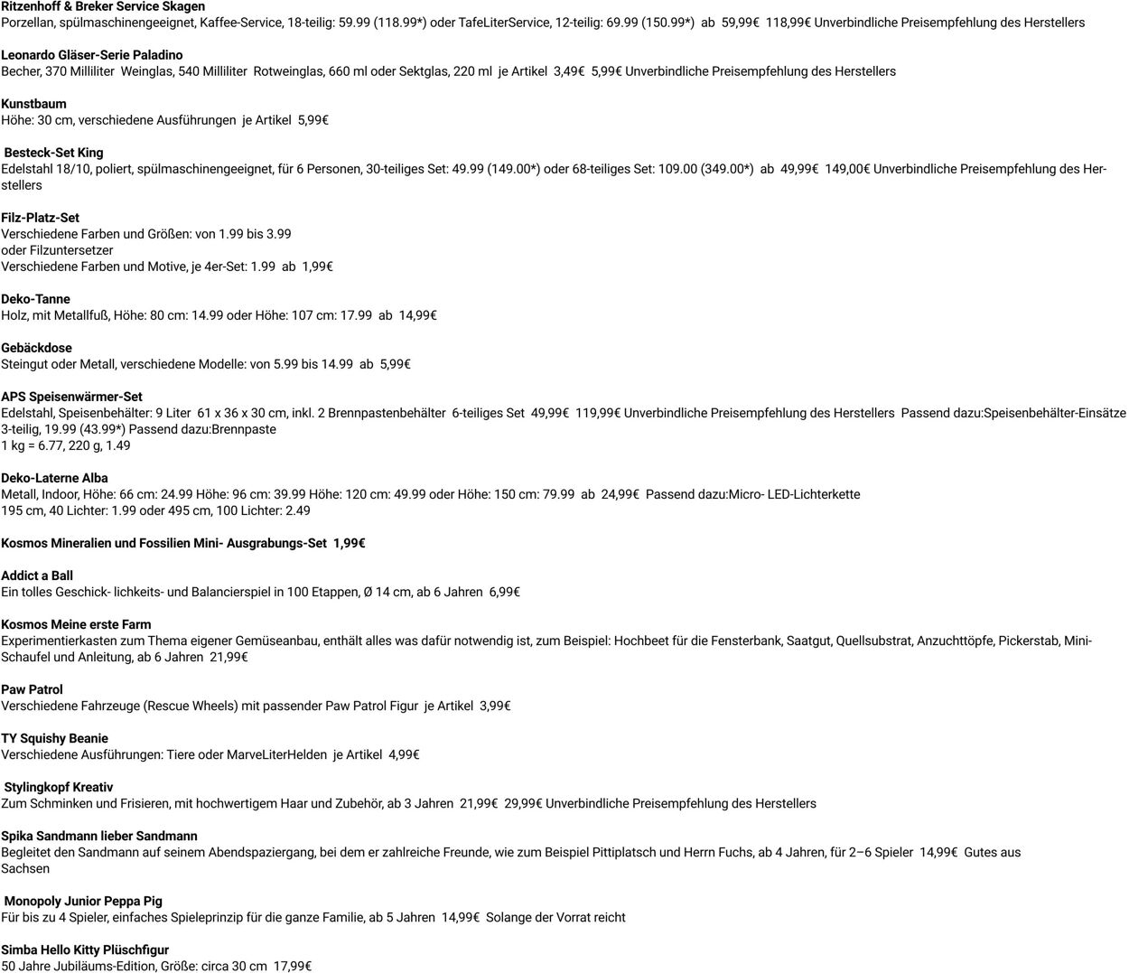 Prospekt Globus 03.11.2025 - 08.11.2025