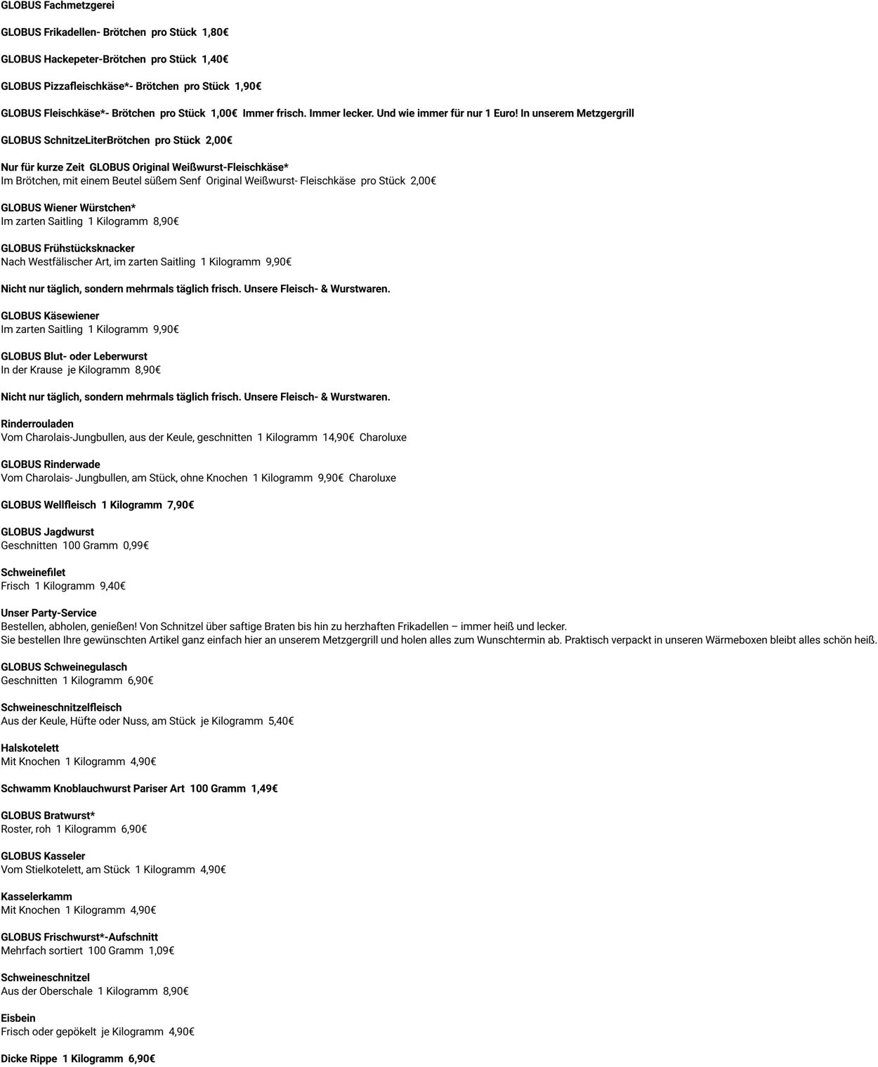 Prospekt Globus 03.11.2025 - 08.11.2025