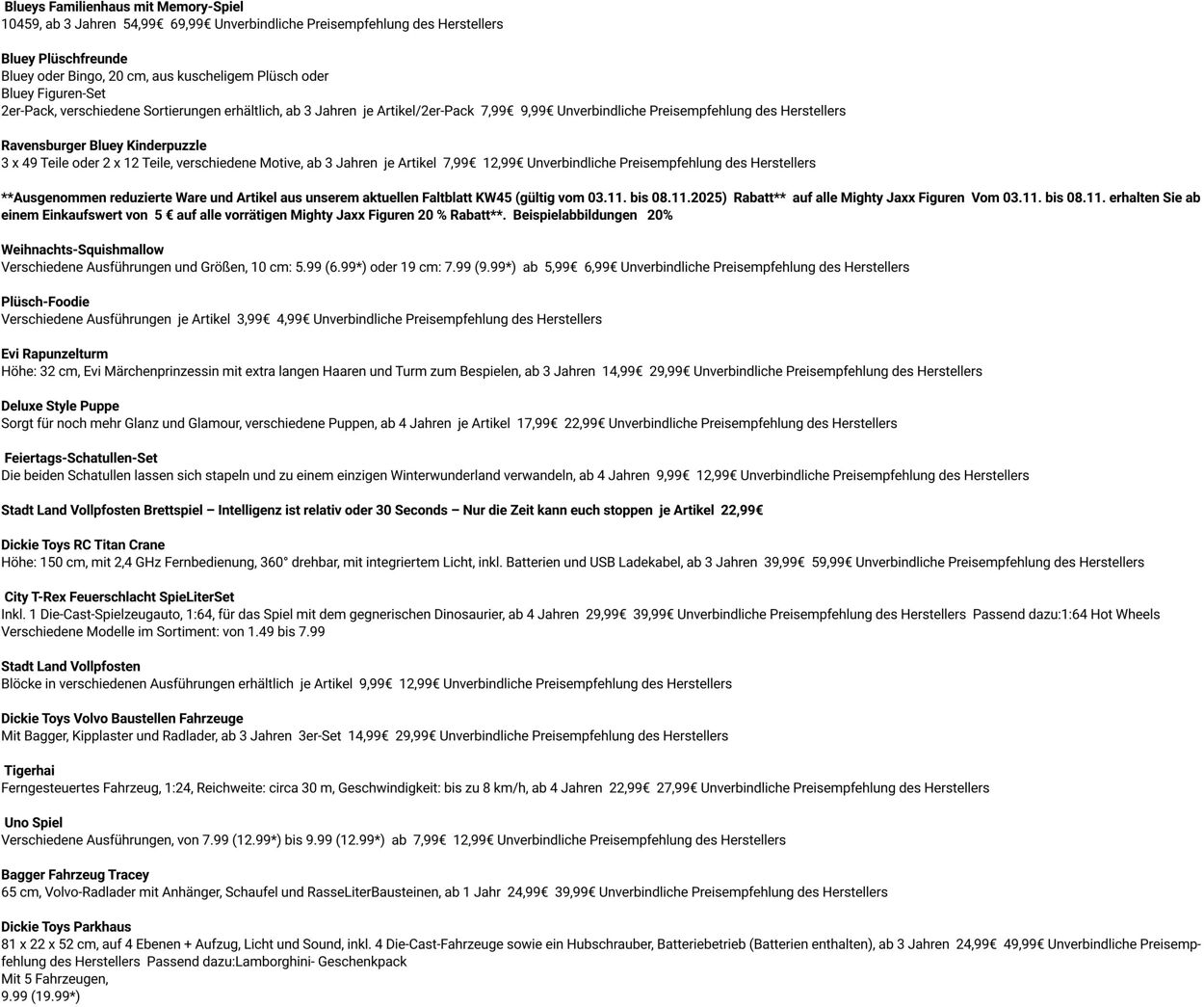 Prospekt Globus 03.11.2025 - 08.11.2025