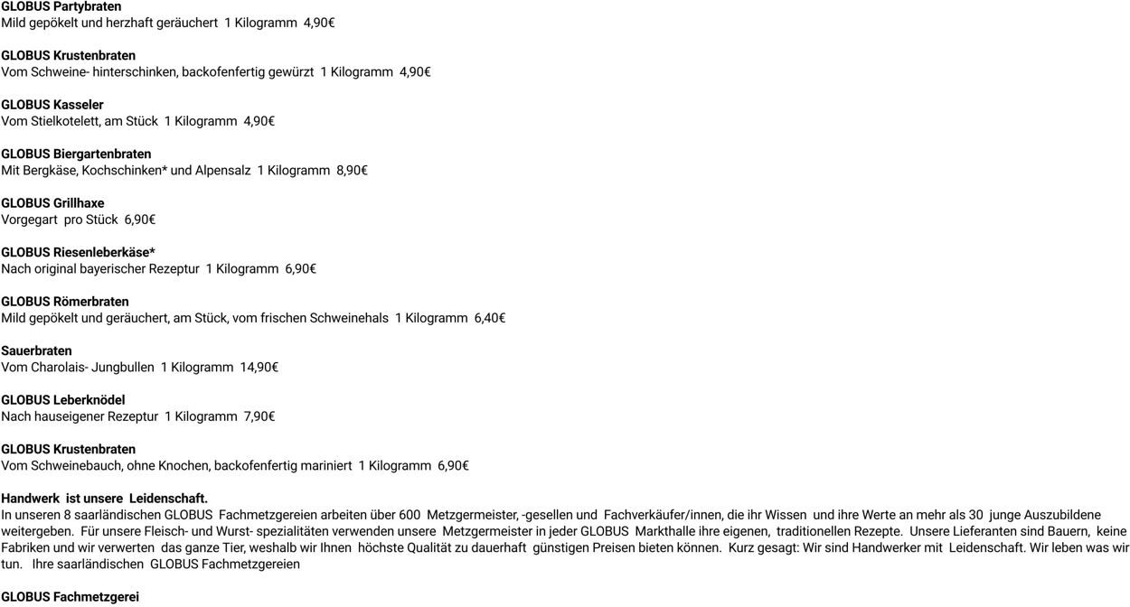 Prospekt Globus 08.09.2025 - 13.09.2025