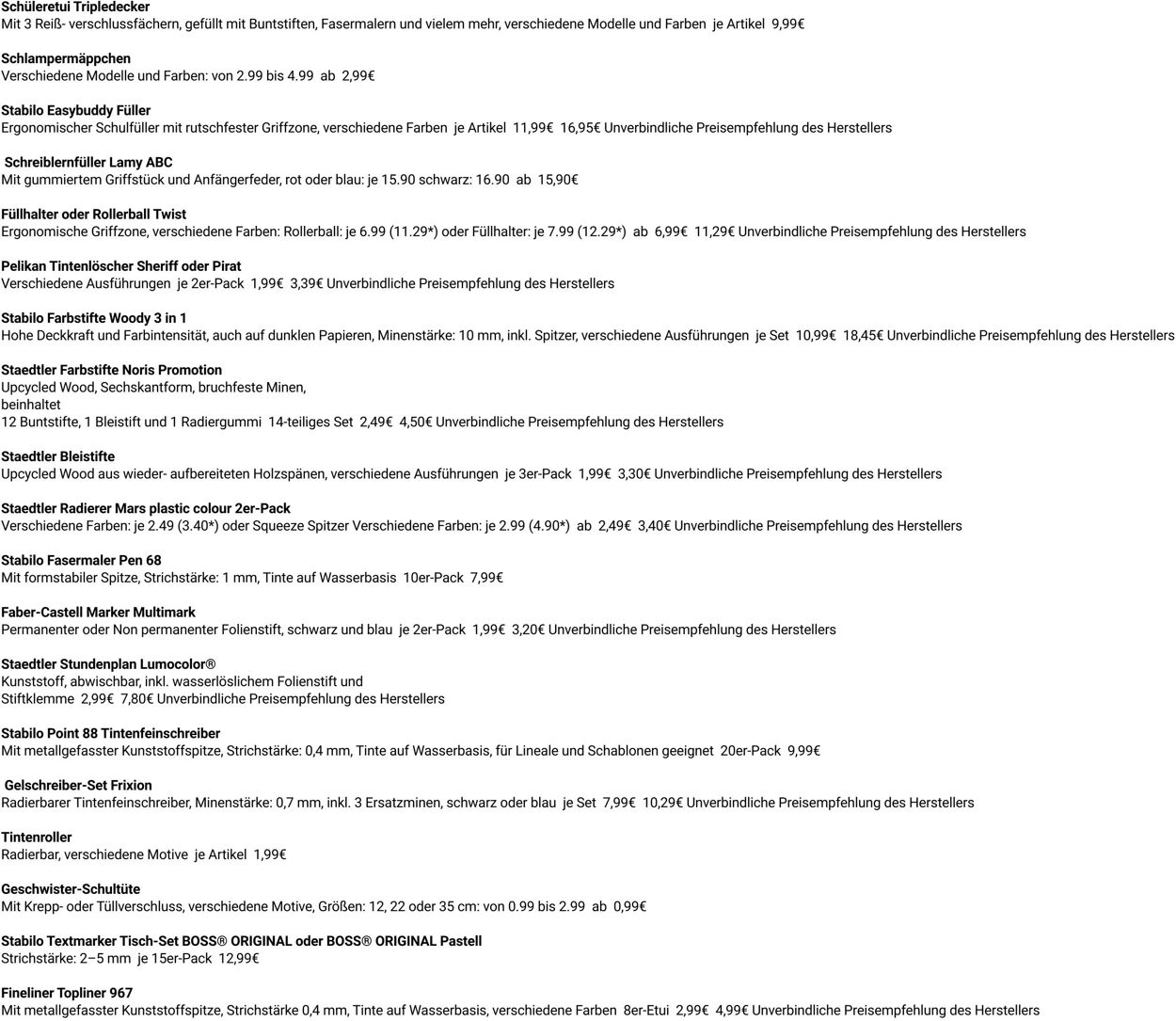 Prospekt Globus 08.09.2025 - 13.09.2025