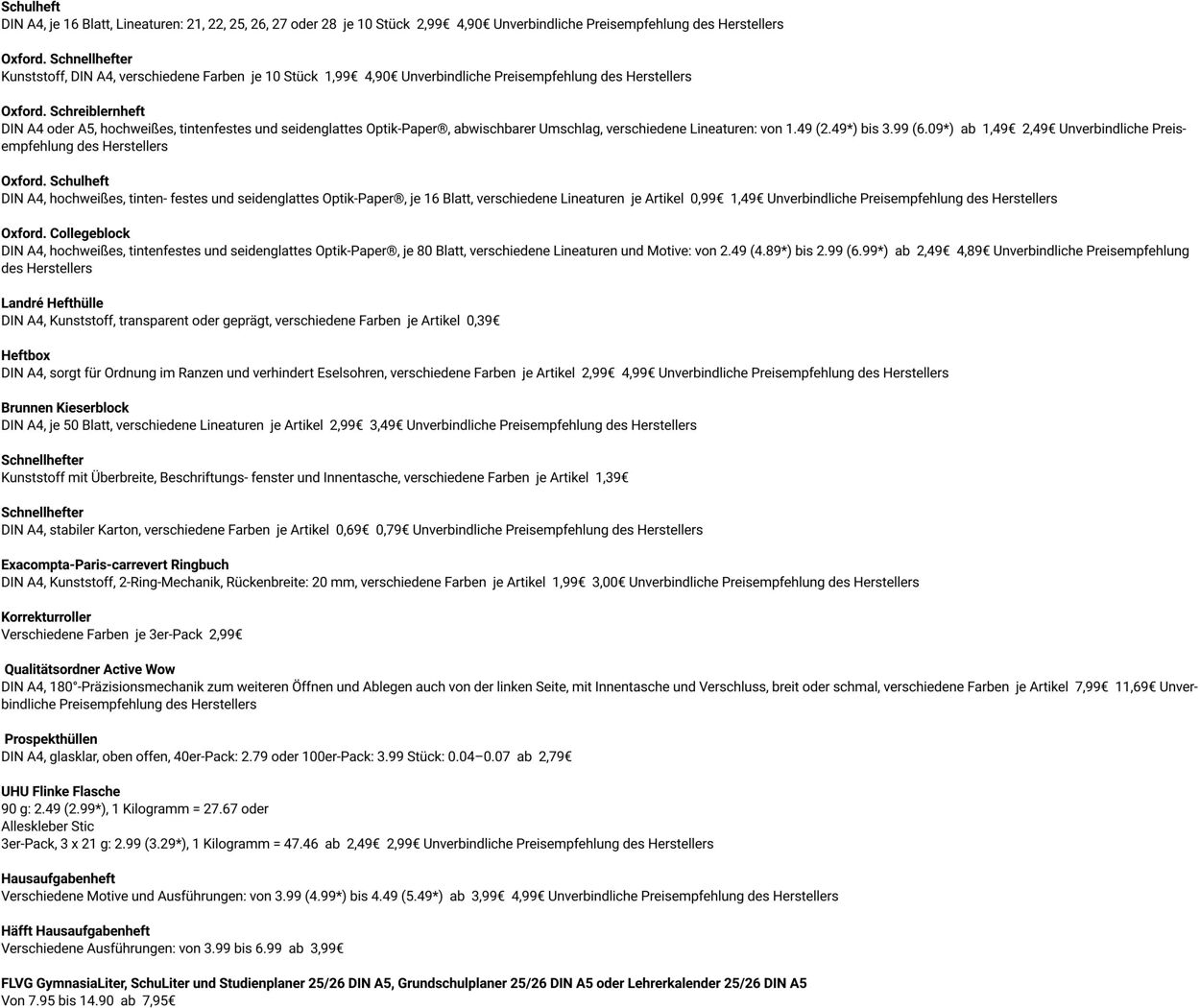 Prospekt Globus 08.09.2025 - 13.09.2025