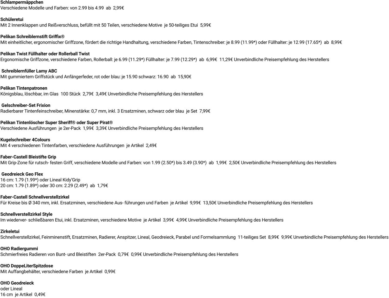 Prospekt Globus 15.09.2025 - 20.09.2025
