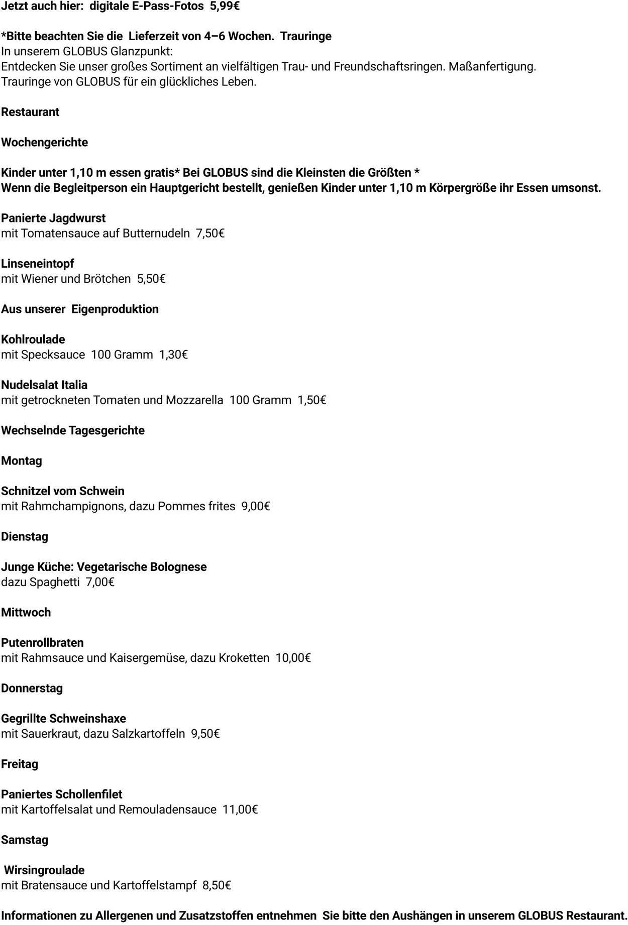 Prospekt Globus 15.09.2025 - 20.09.2025
