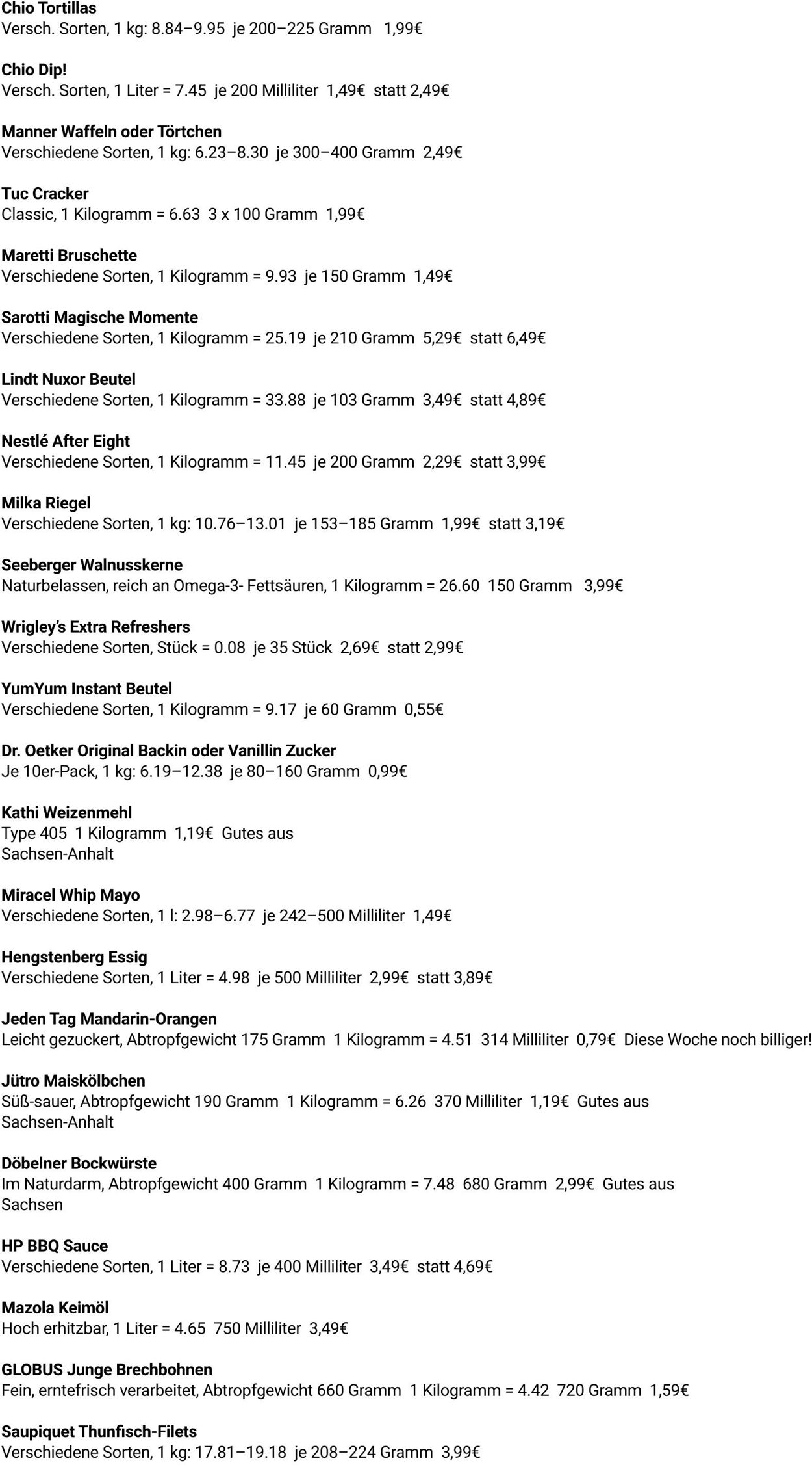 Prospekt Globus 03.11.2025 - 08.11.2025