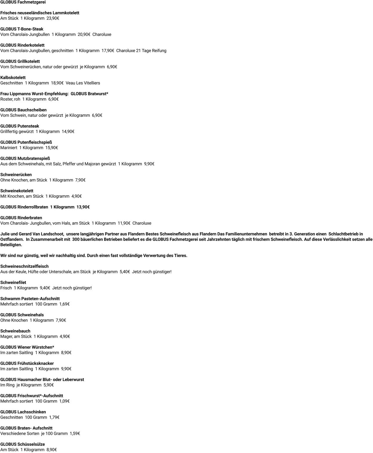 Prospekt Globus 08.09.2025 - 13.09.2025