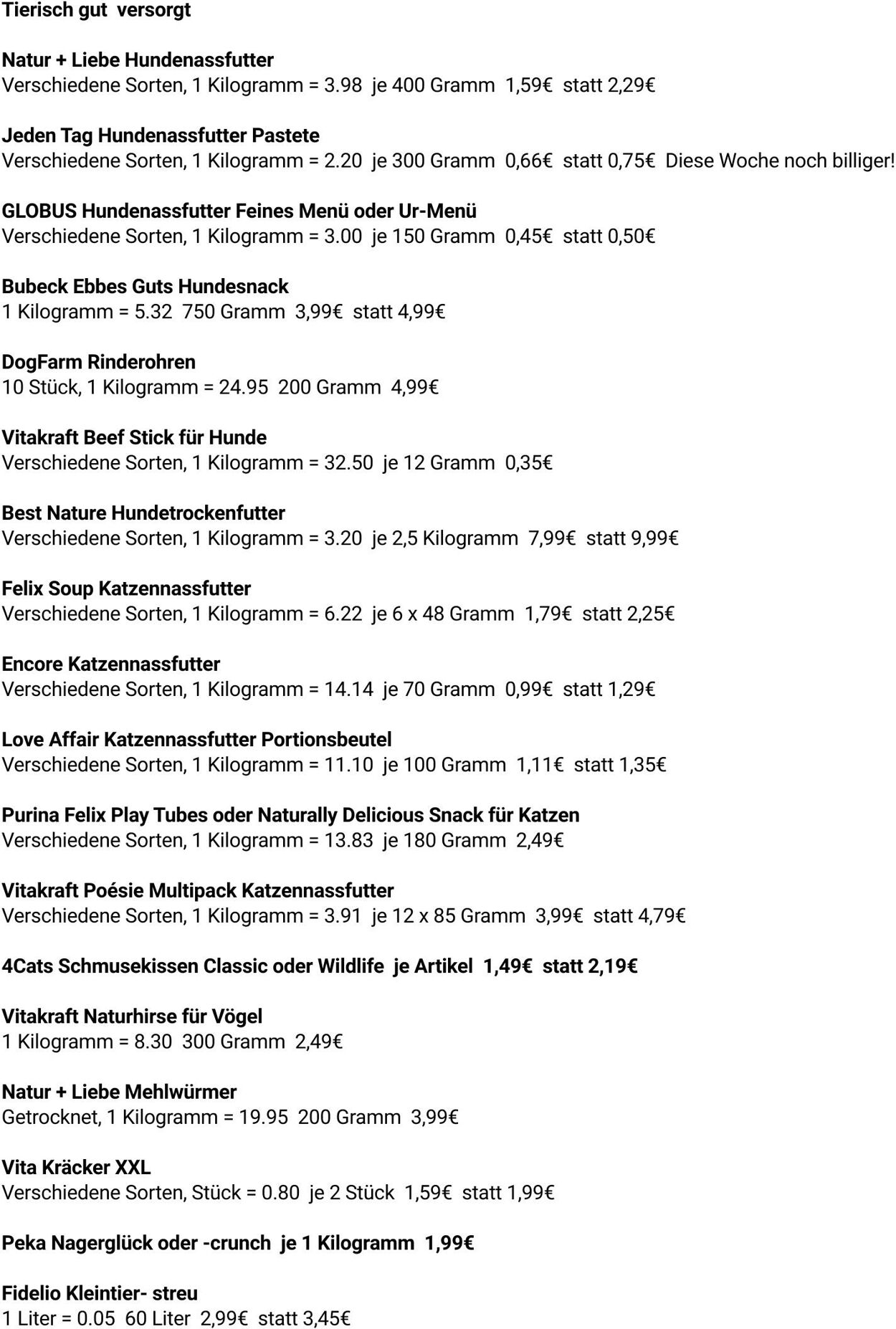 Prospekt Globus 08.09.2025 - 13.09.2025