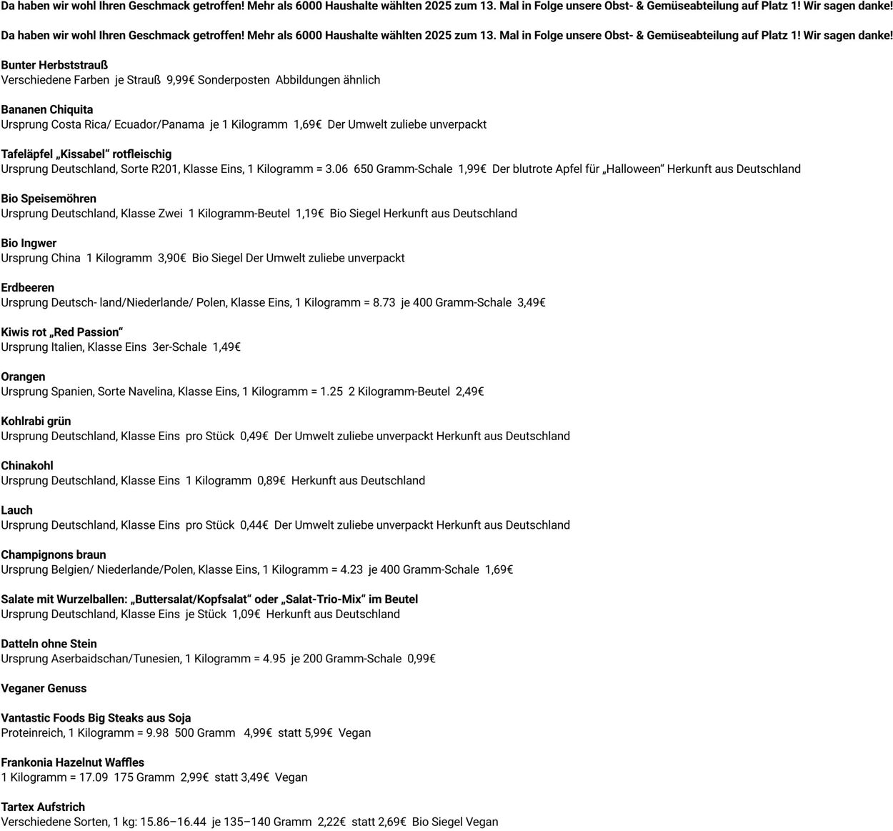 Prospekt Globus 27.10.2025 - 01.11.2025