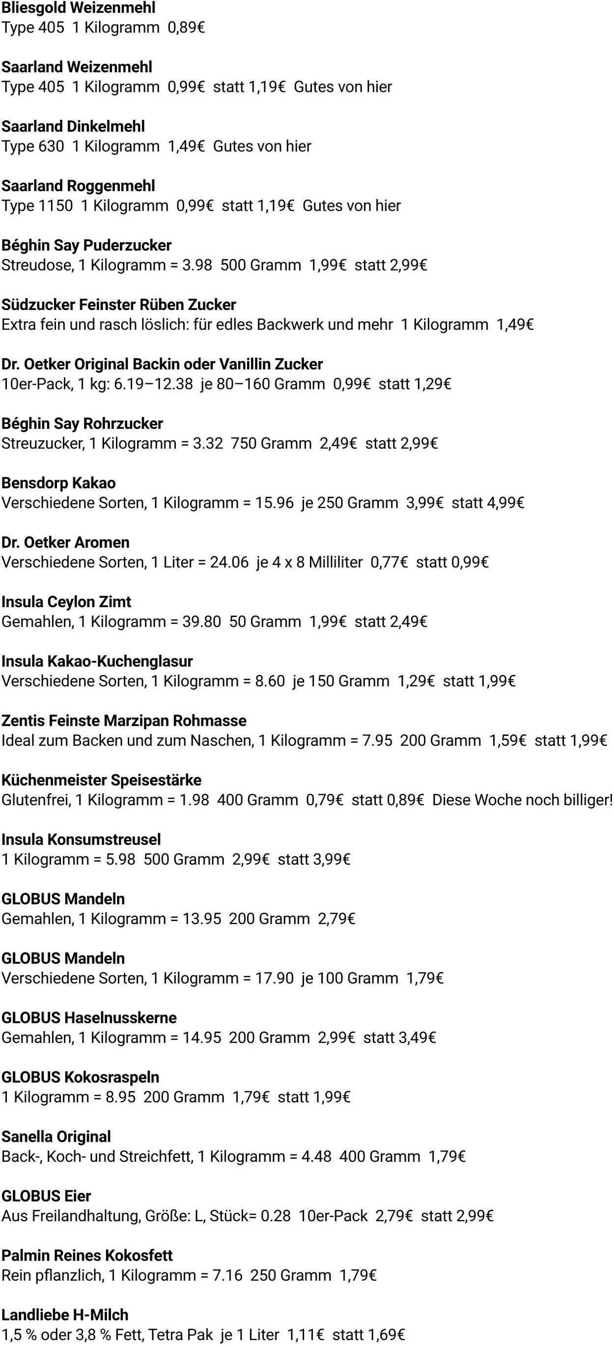 Prospekt Globus 27.10.2025 - 01.11.2025