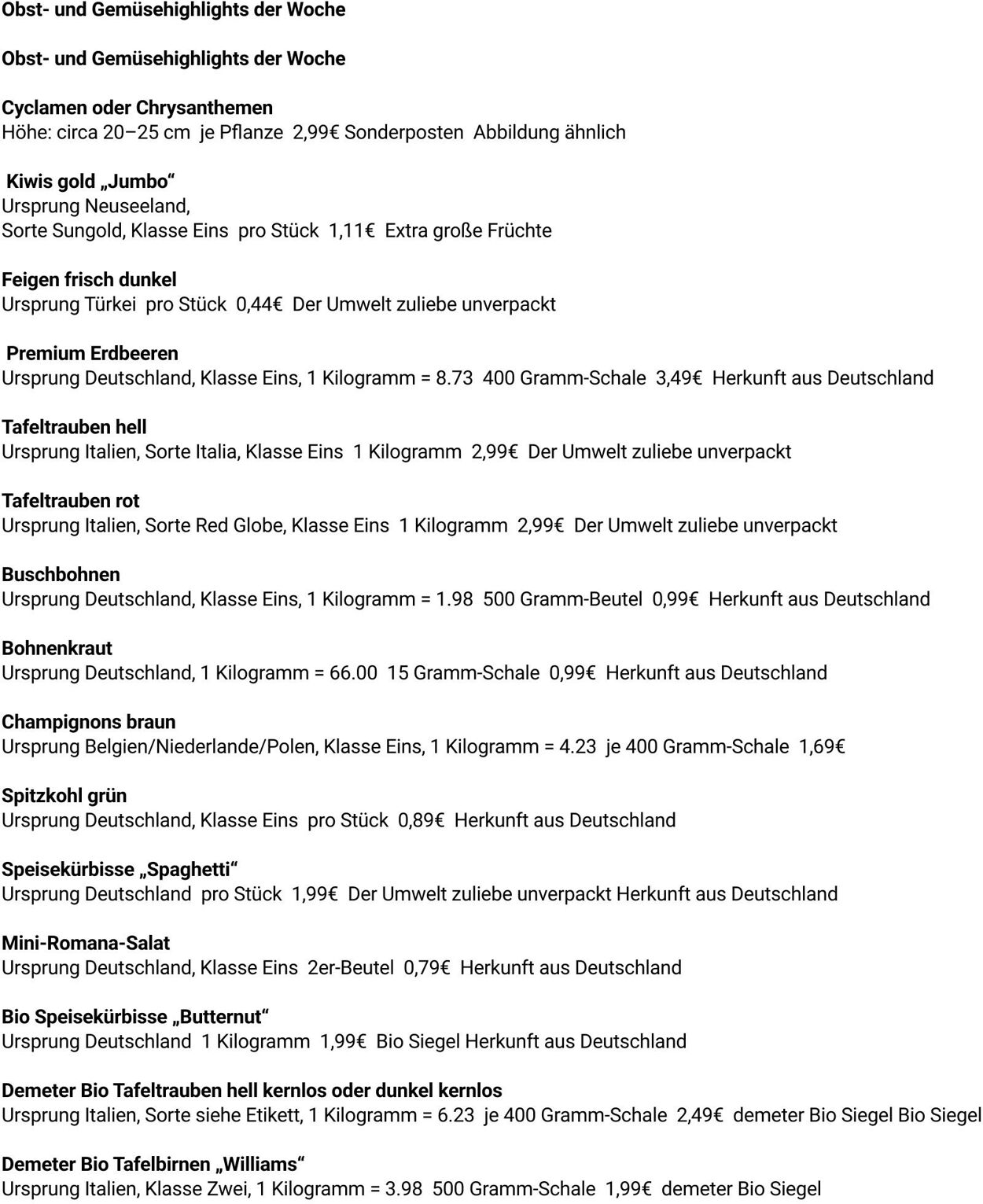 Prospekt Globus 15.09.2025 - 20.09.2025