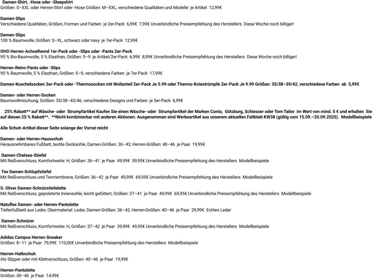 Prospekt Globus 15.09.2025 - 20.09.2025