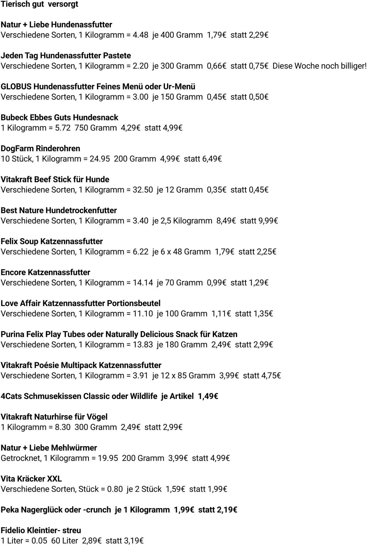 Prospekt Globus 08.09.2025 - 13.09.2025
