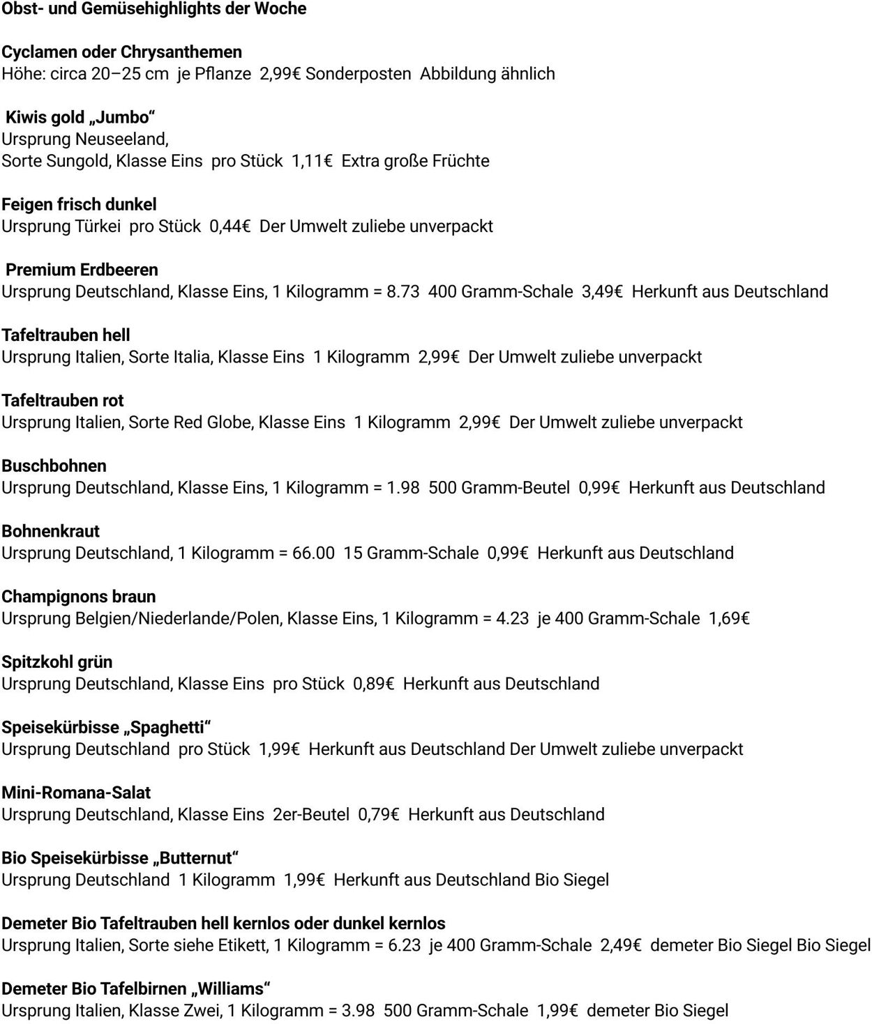 Prospekt Globus 15.09.2025 - 20.09.2025