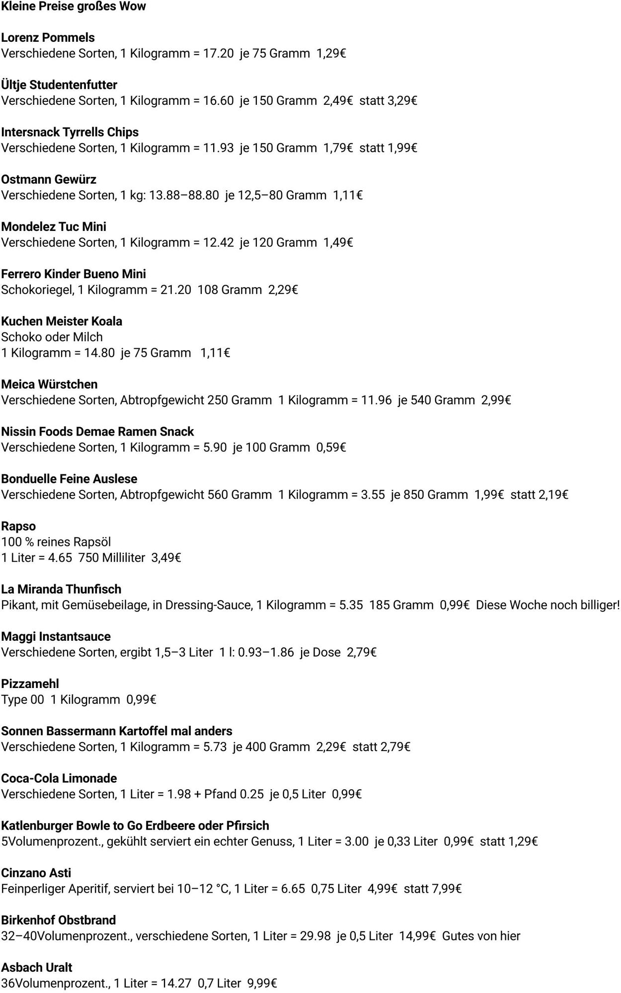 Prospekt Globus 08.09.2025 - 13.09.2025
