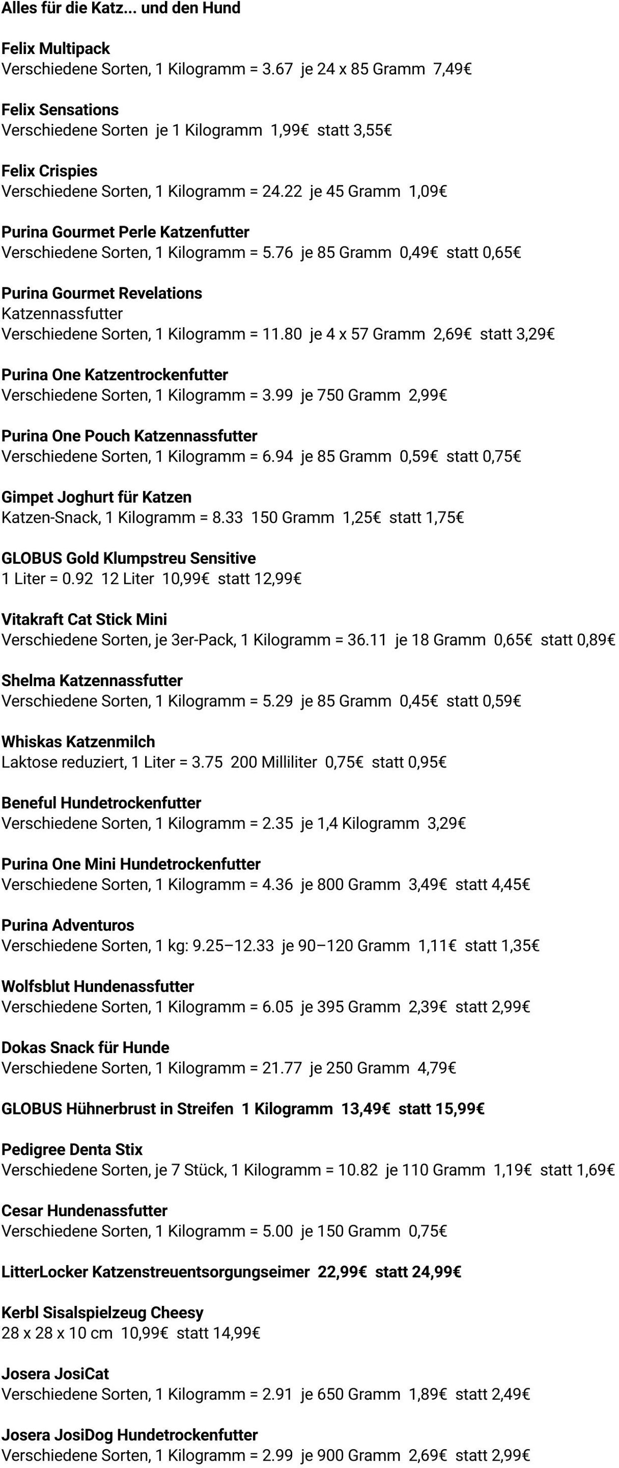 Prospekt Globus 08.09.2025 - 13.09.2025
