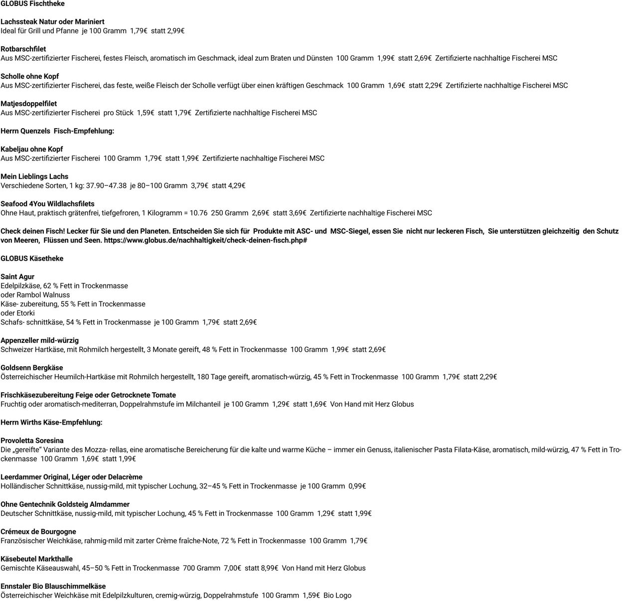 Prospekt Globus 22.09.2025 - 27.09.2025