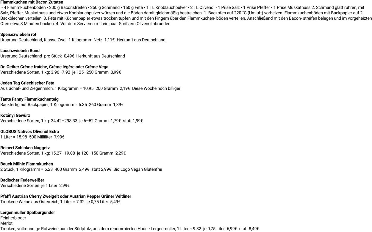 Prospekt Globus 15.09.2025 - 20.09.2025