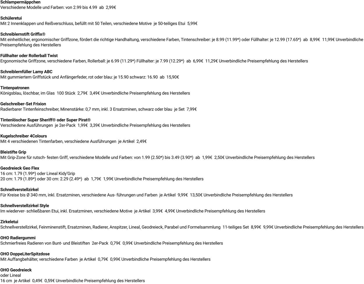 Prospekt Globus 15.09.2025 - 20.09.2025