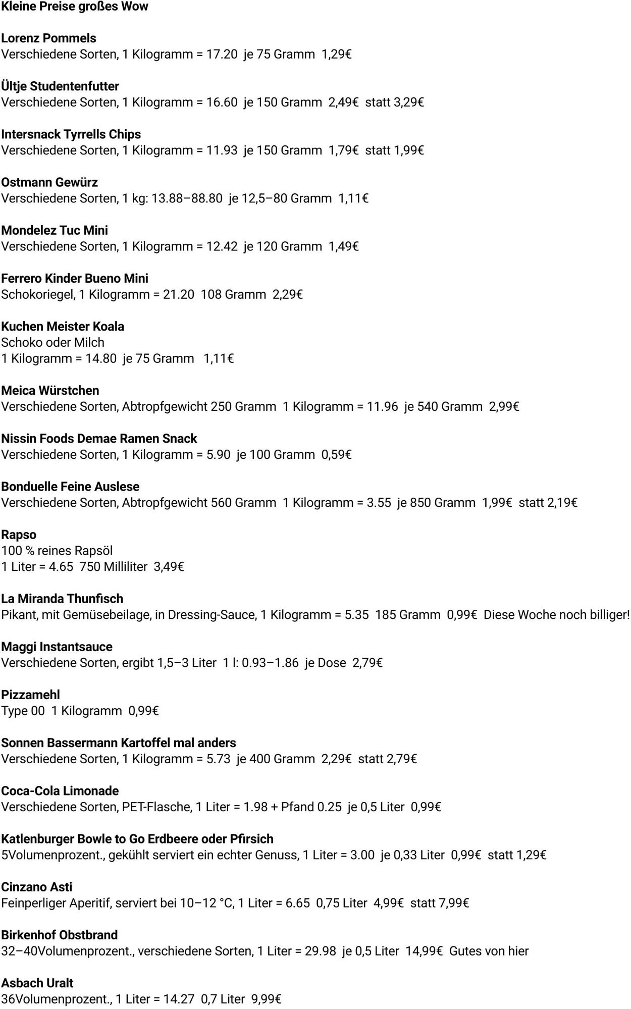 Prospekt Globus 08.09.2025 - 13.09.2025