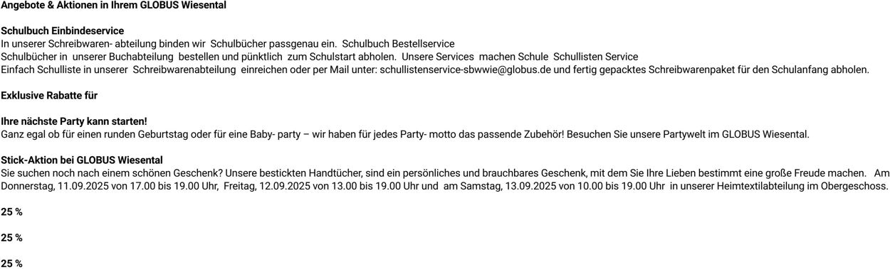 Prospekt Globus 08.09.2025 - 13.09.2025