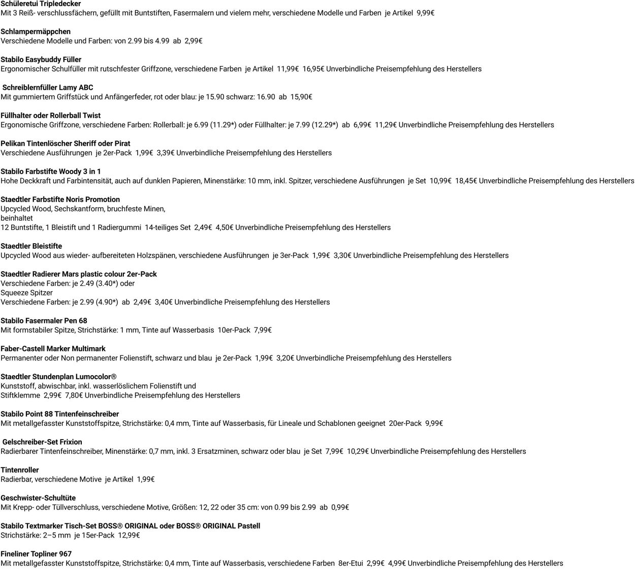 Prospekt Globus 08.09.2025 - 13.09.2025