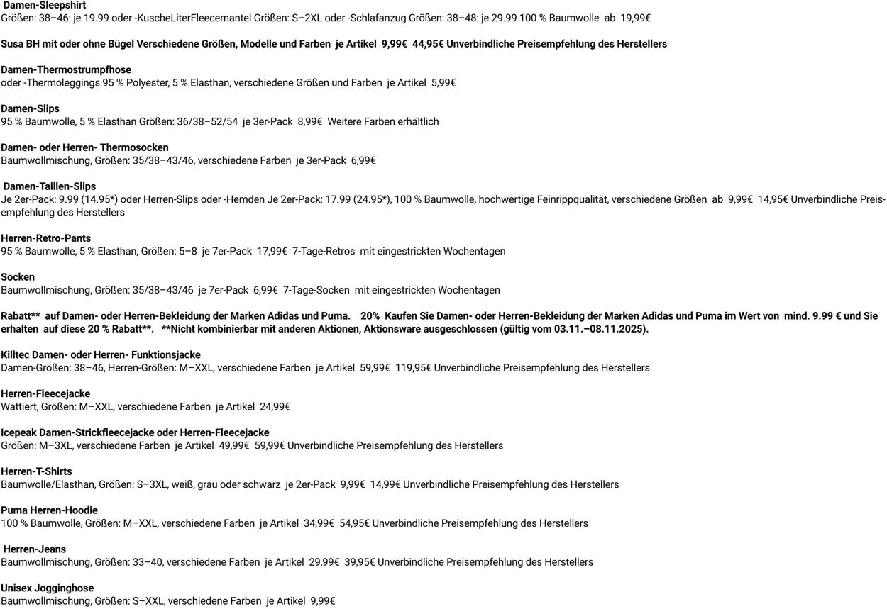 Prospekt Globus 03.11.2025 - 08.11.2025