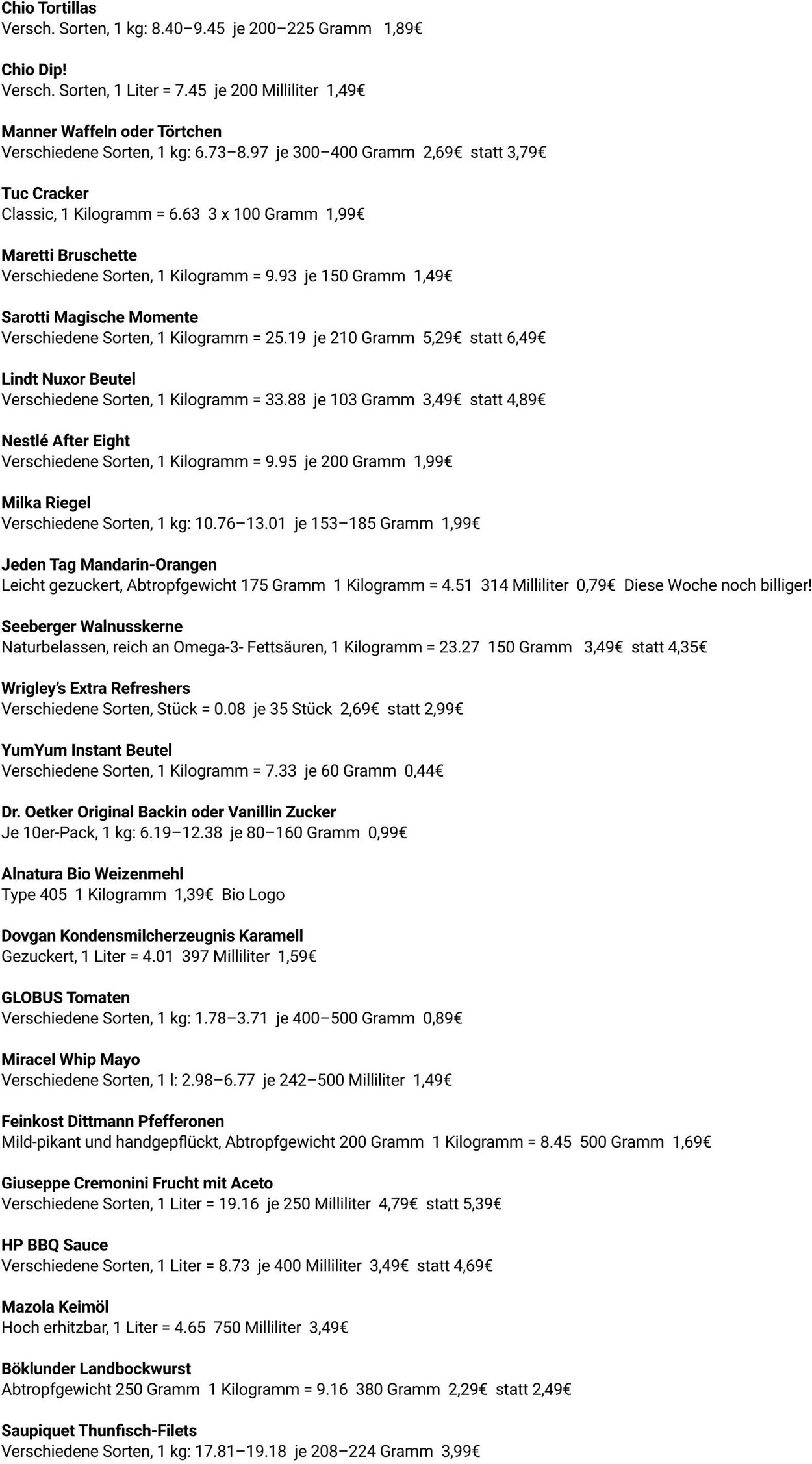 Prospekt Globus 03.11.2025 - 08.11.2025