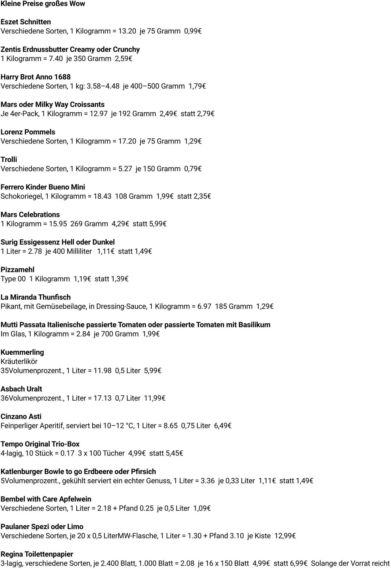 Prospekt Globus 08.09.2025 - 13.09.2025