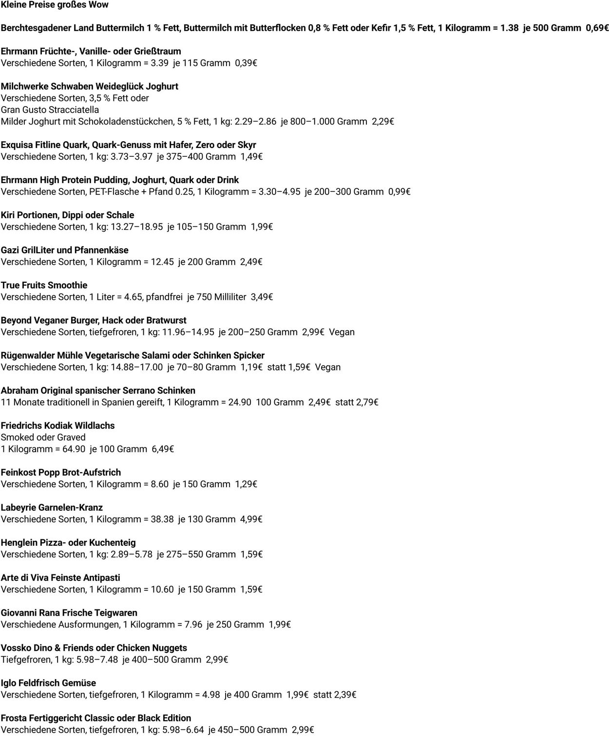 Prospekt Globus 08.09.2025 - 13.09.2025