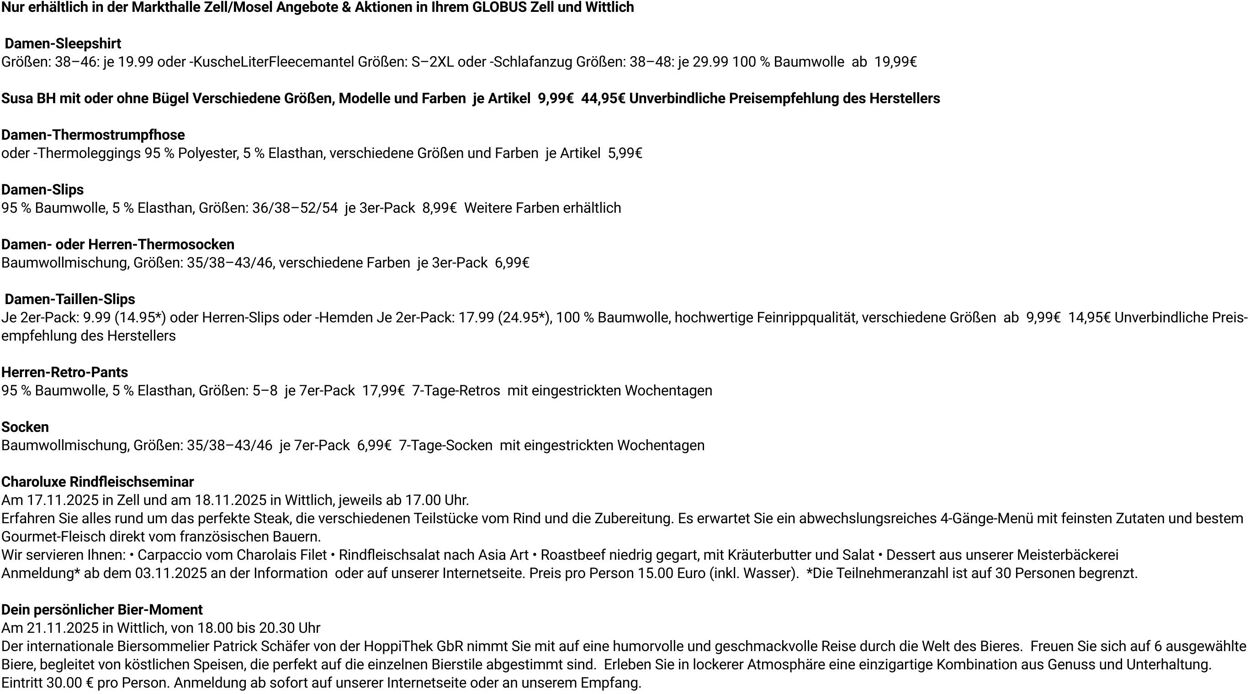 Prospekt Globus 27.10.2025 - 01.11.2025