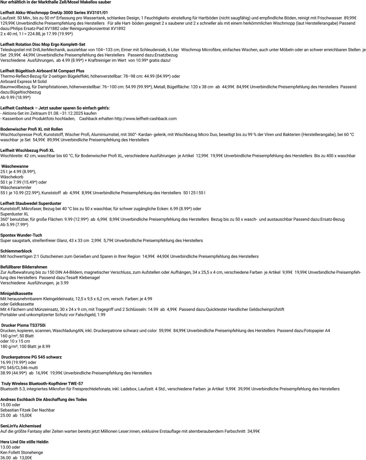 Prospekt Globus 27.10.2025 - 01.11.2025