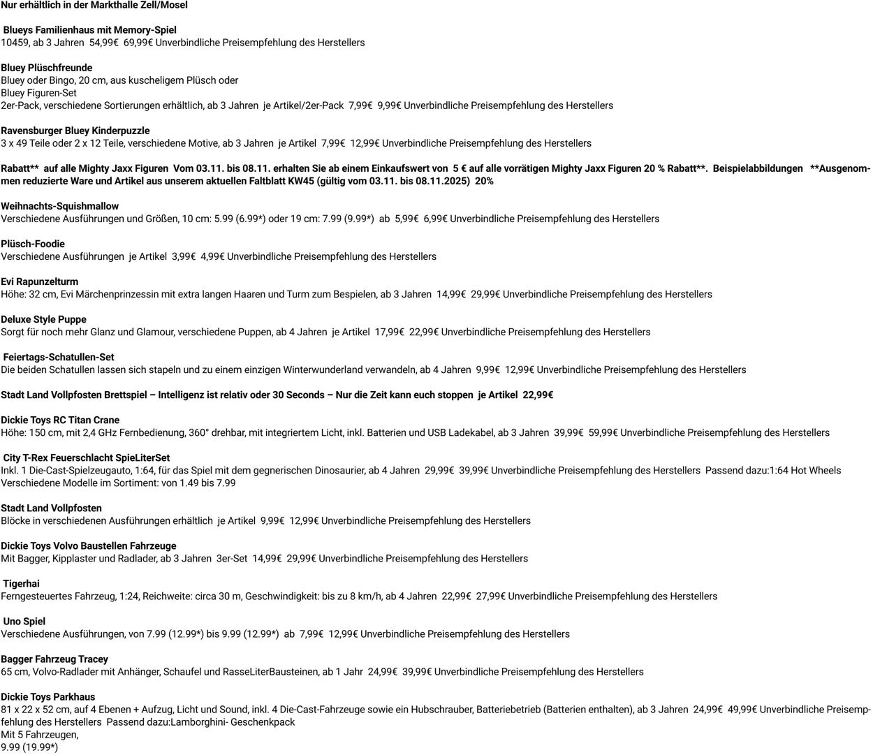 Prospekt Globus 03.11.2025 - 08.11.2025