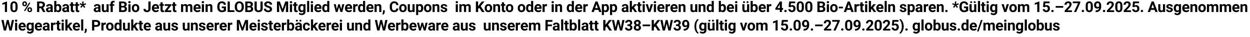 Prospekt Globus 22.09.2025 - 27.09.2025