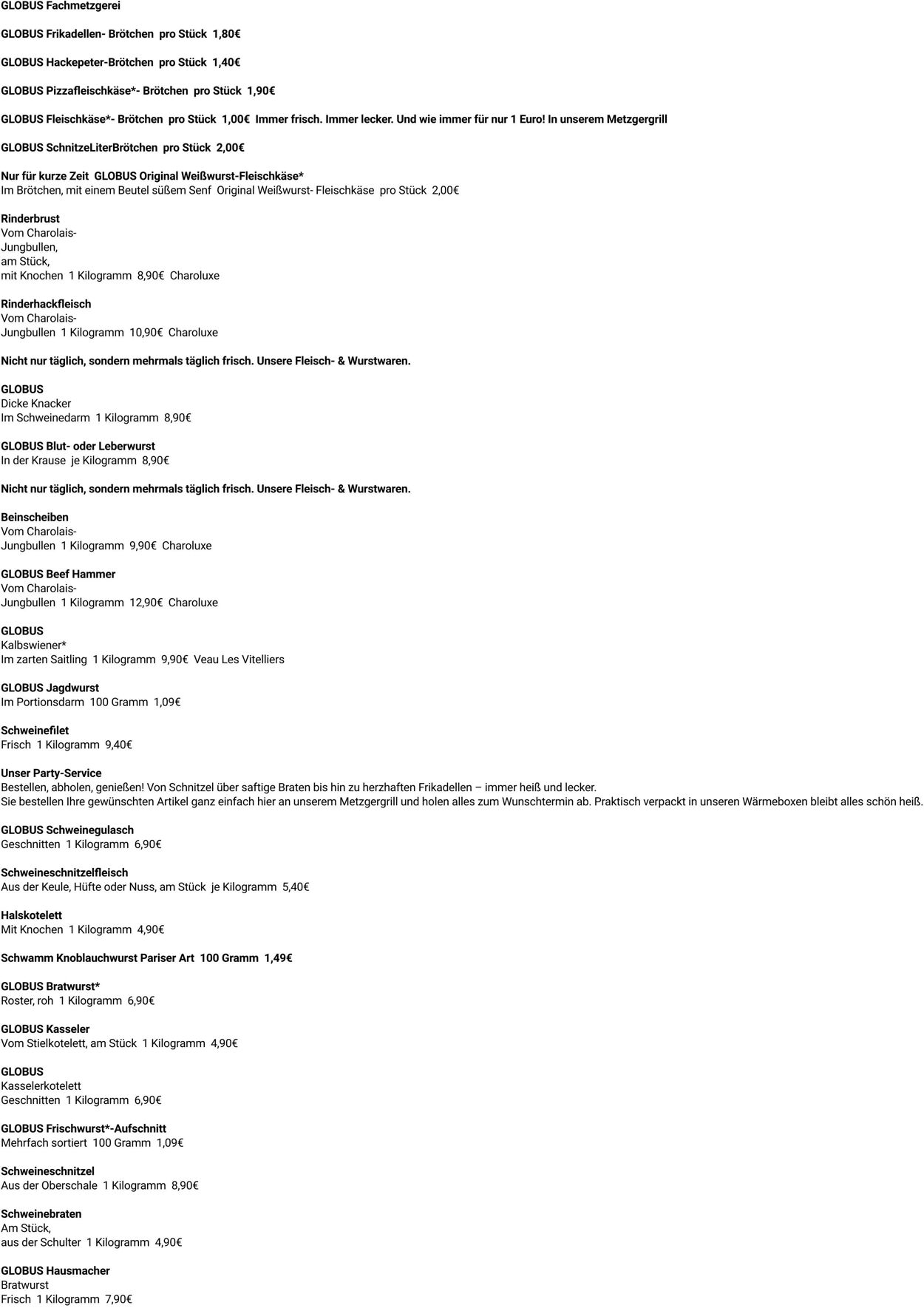 Prospekt Globus 03.11.2025 - 08.11.2025