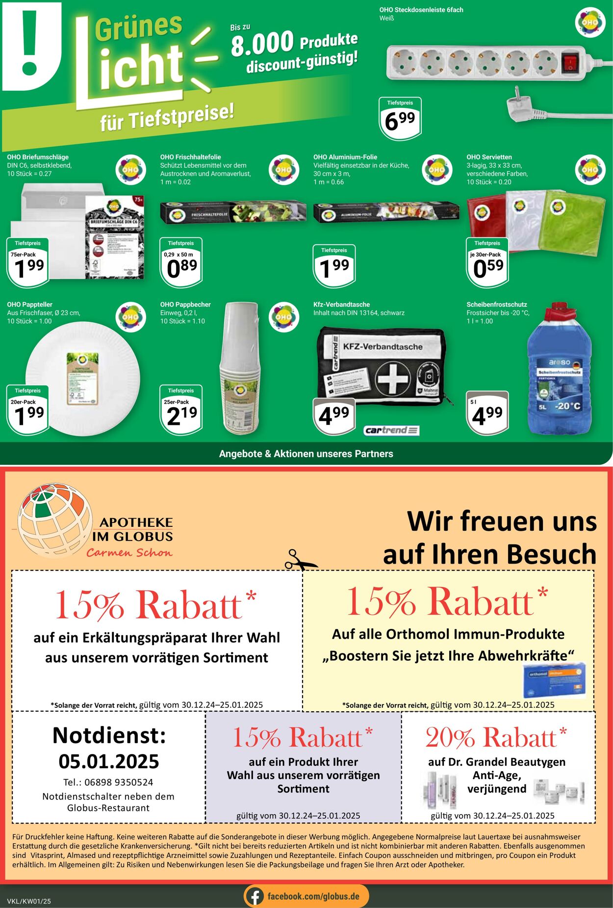 Prospekt Globus 30.12.2024 - 04.01.2025