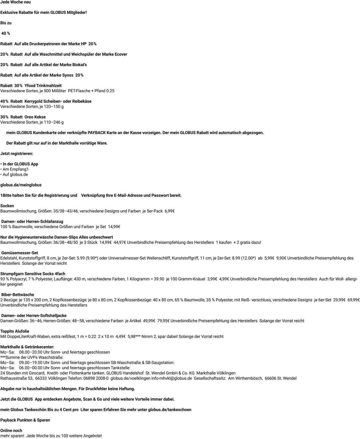 Prospekt Globus 22.09.2025 - 27.09.2025