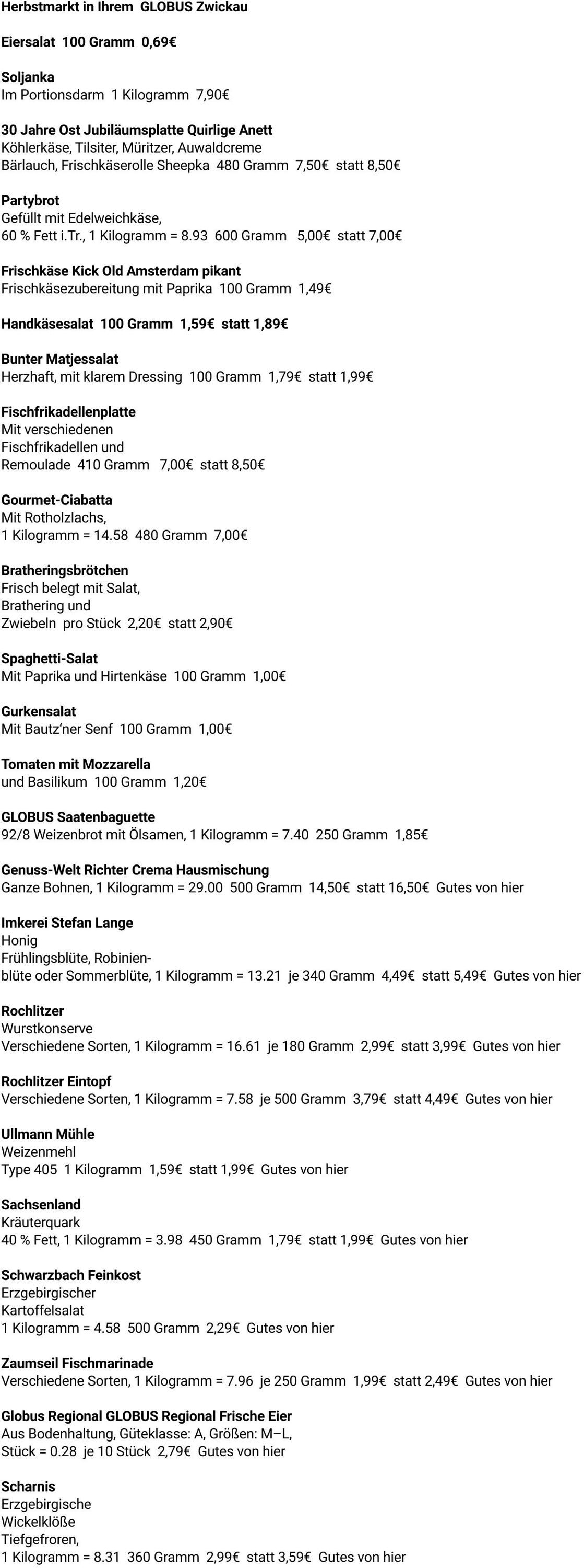 Prospekt Globus 22.09.2025 - 27.09.2025