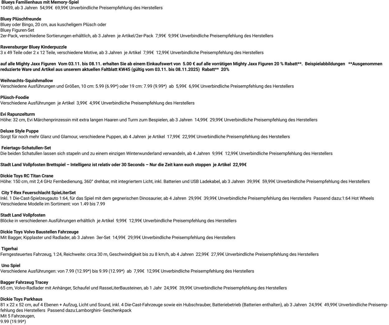 Prospekt Globus 03.11.2025 - 08.11.2025