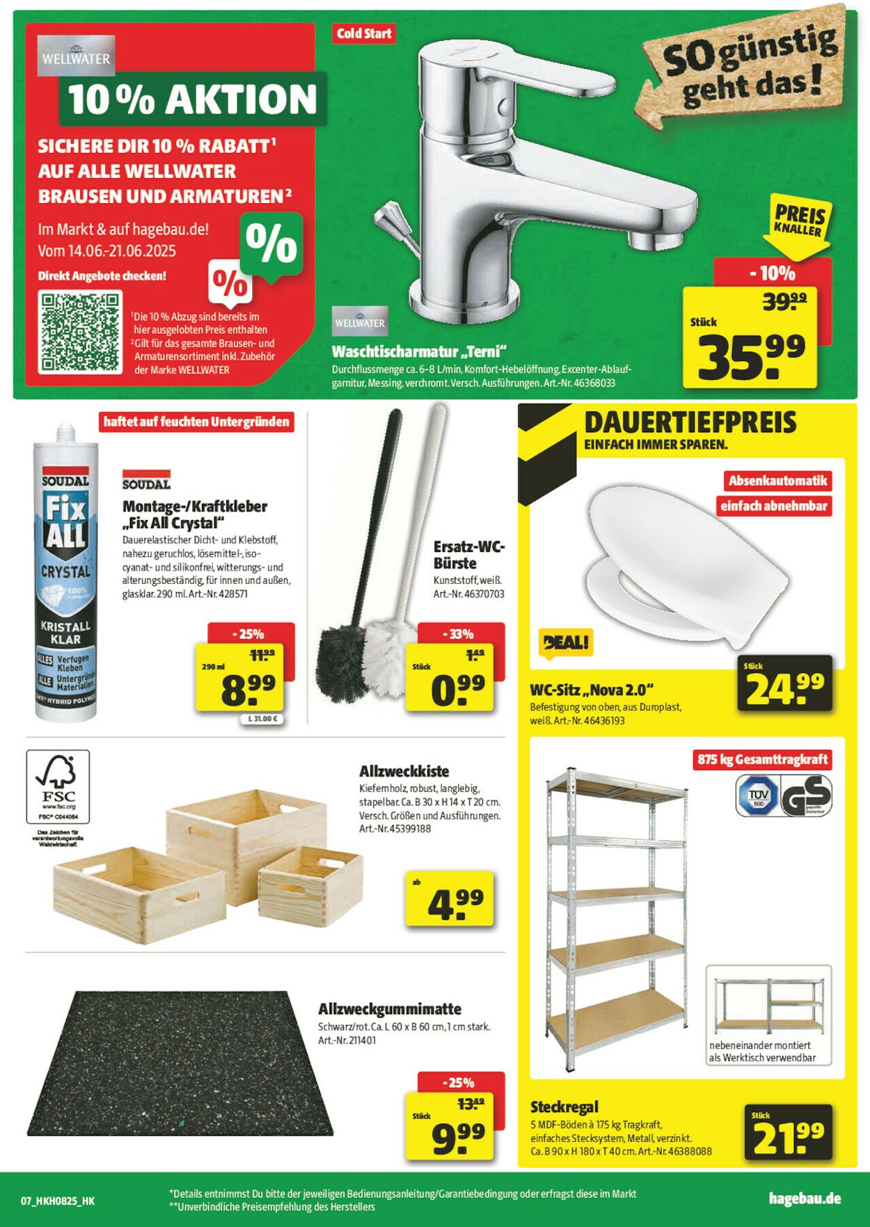 Prospekt Hagebaumarkt 14.06.2025 - 21.06.2025
