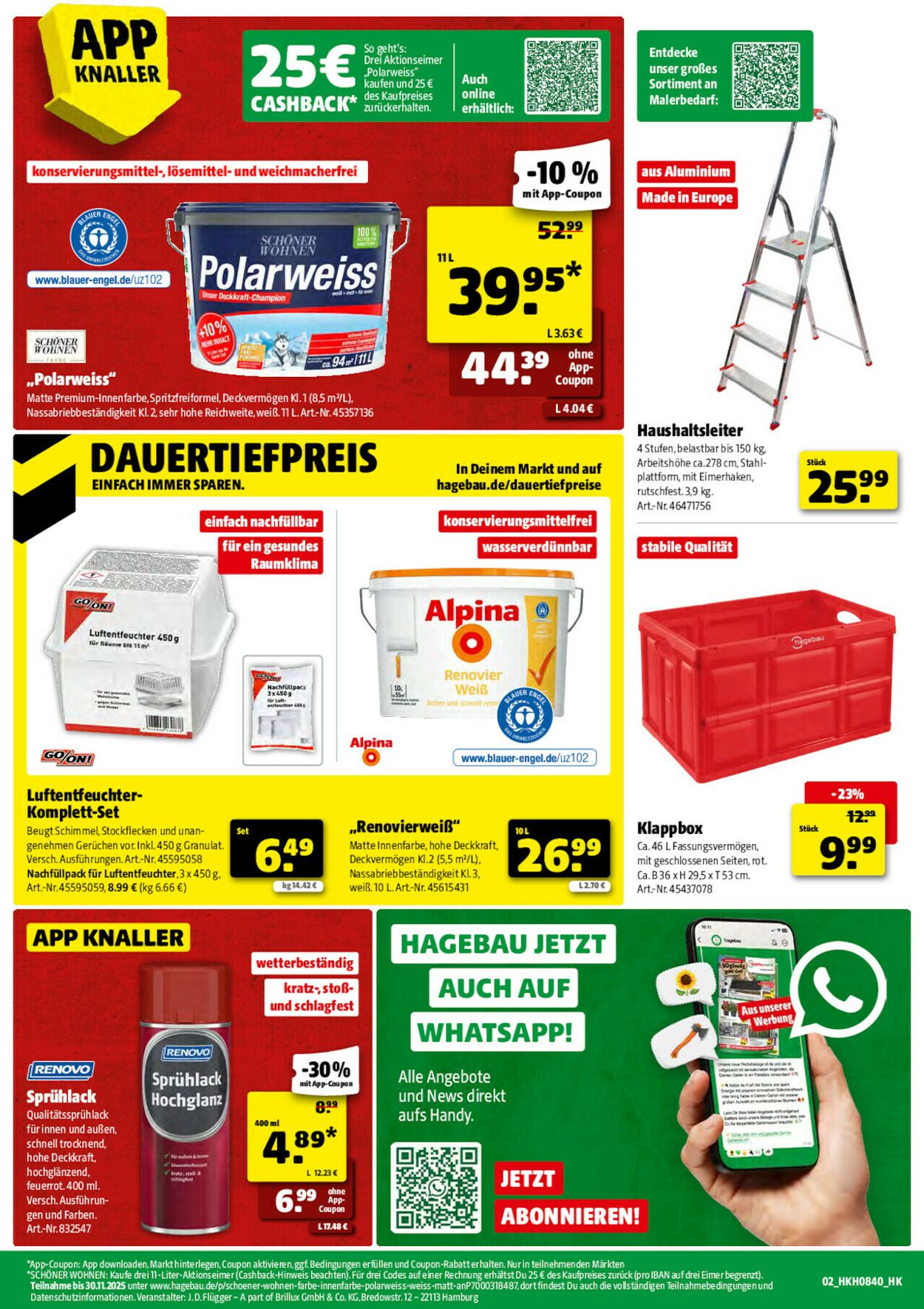 Prospekt Hagebaumarkt 27.09.2025 - 04.10.2025
