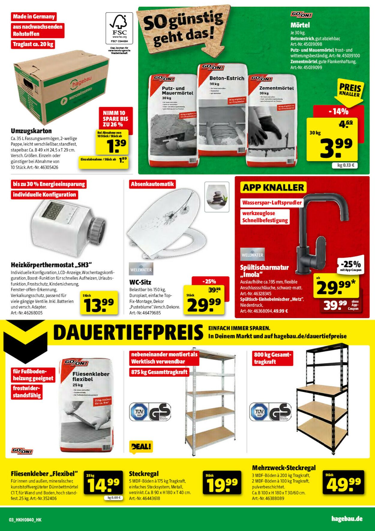 Prospekt Hagebaumarkt 27.09.2025 - 04.10.2025