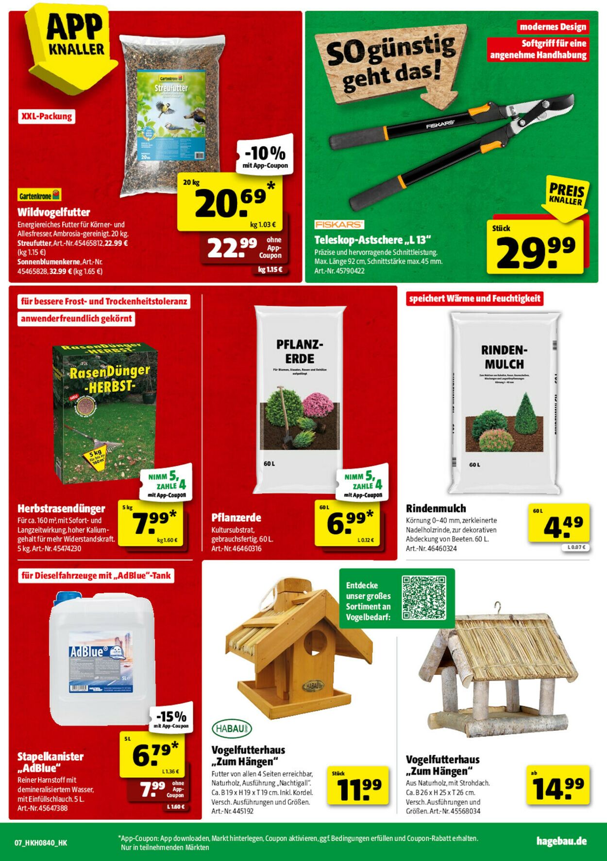 Prospekt Hagebaumarkt 27.09.2025 - 04.10.2025