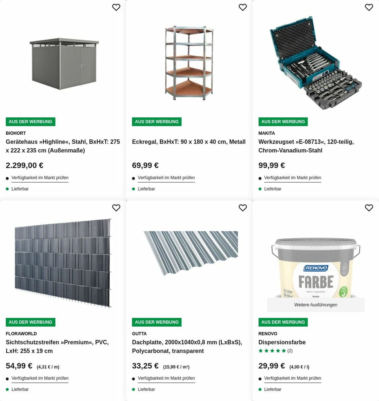 Prospekt Hagebaumarkt 25.08.2025 - 03.09.2025